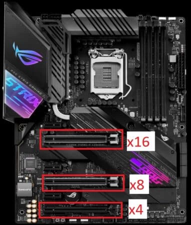 pcie x16 x8 3 x16 ASUS ROG Strix Z490 E Gaming