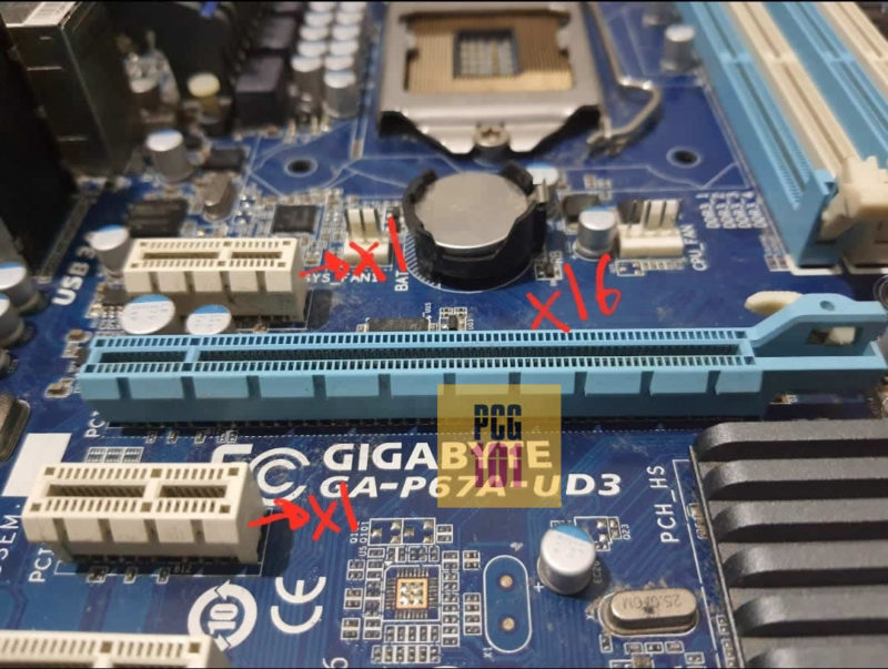 pcie slots labelled and watermarked