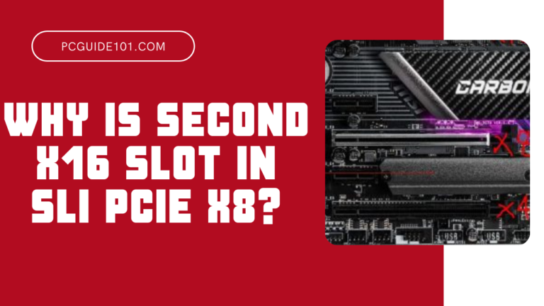 why is second pcie x16 slot pcie x8 featured