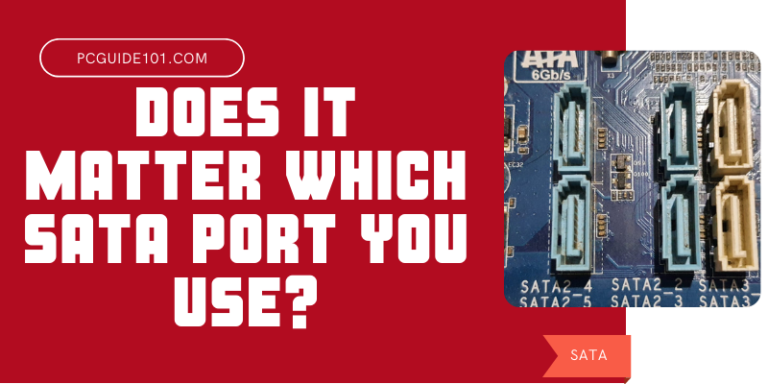 does it matter which sata port you use
