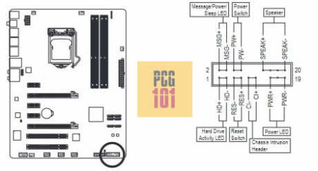 Placa base-interruptor de alimentación manual w