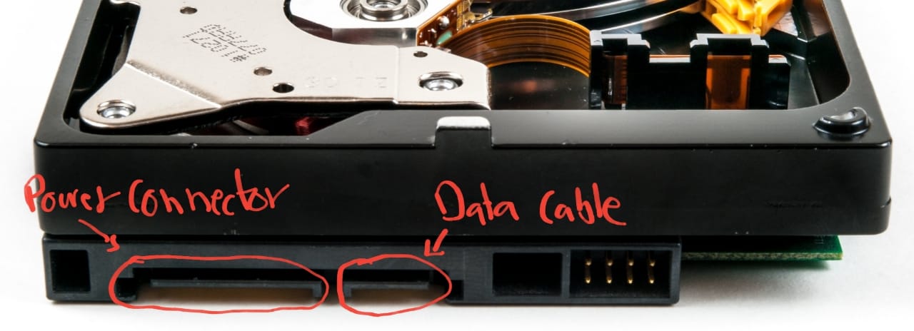 hard drive ports connections