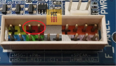 cabezal del panel frontal power swtich