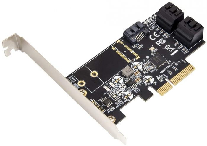 x4 connector SATA Expansion Card