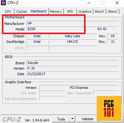 motherboard cpu-z