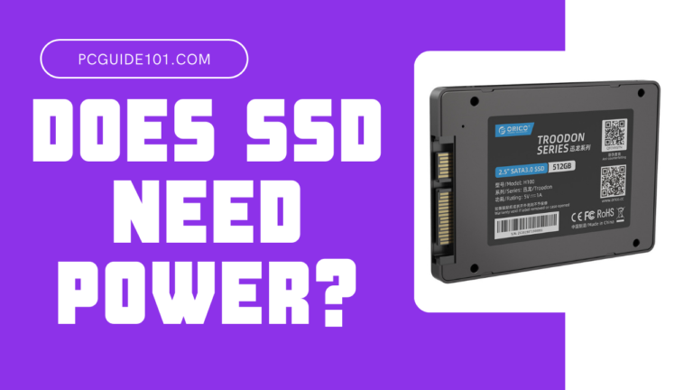 does ssd need power