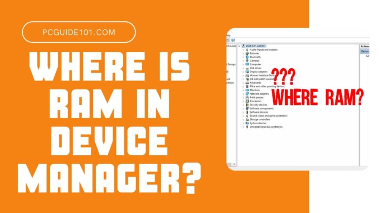 where is ram in device manager featured