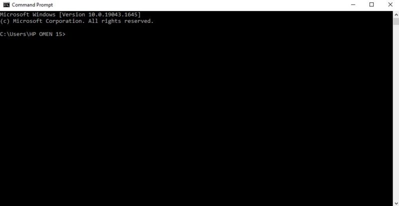 RAM type command prompt