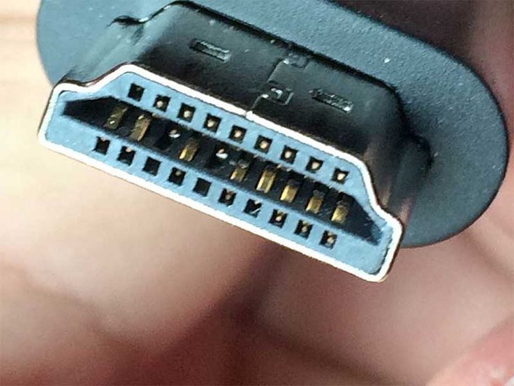 damaged HDMI pins