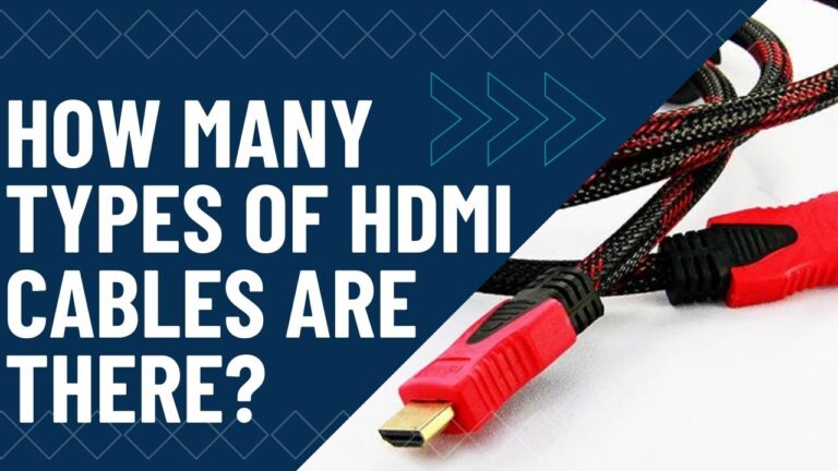 How many types of hdmi cables are there