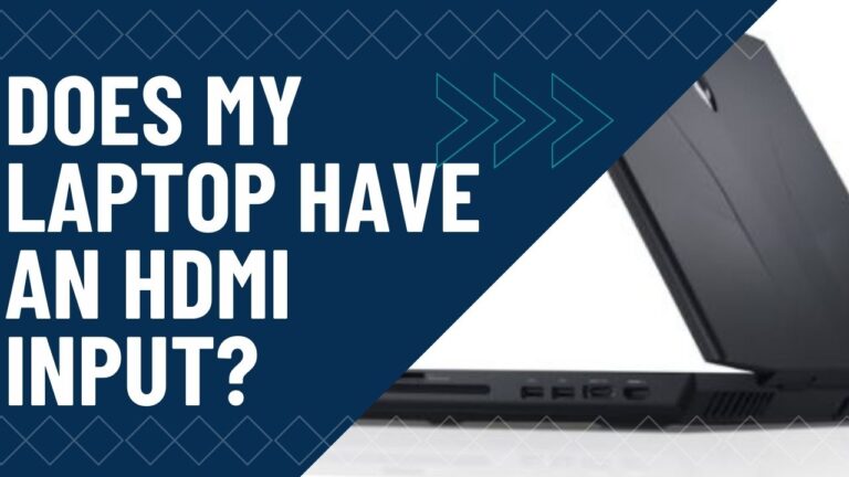 does my laptop have an hdmi input