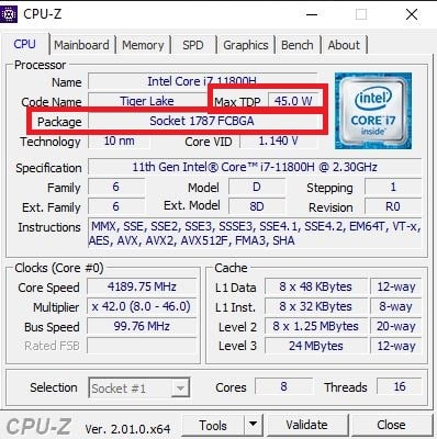 CPU-Z CPU