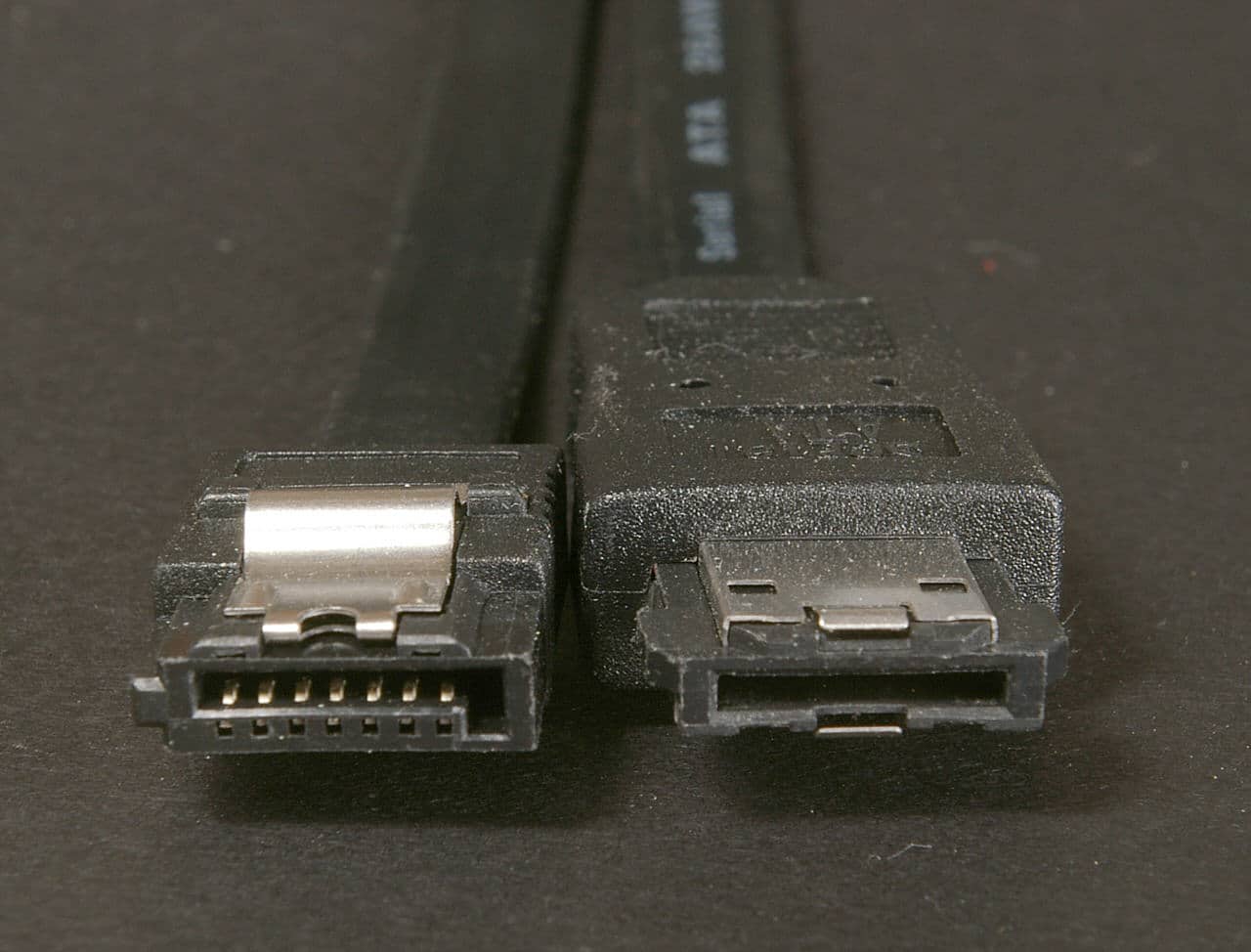 SATA and eSATA side by side